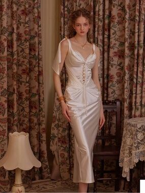 Lacemade satin corset dress